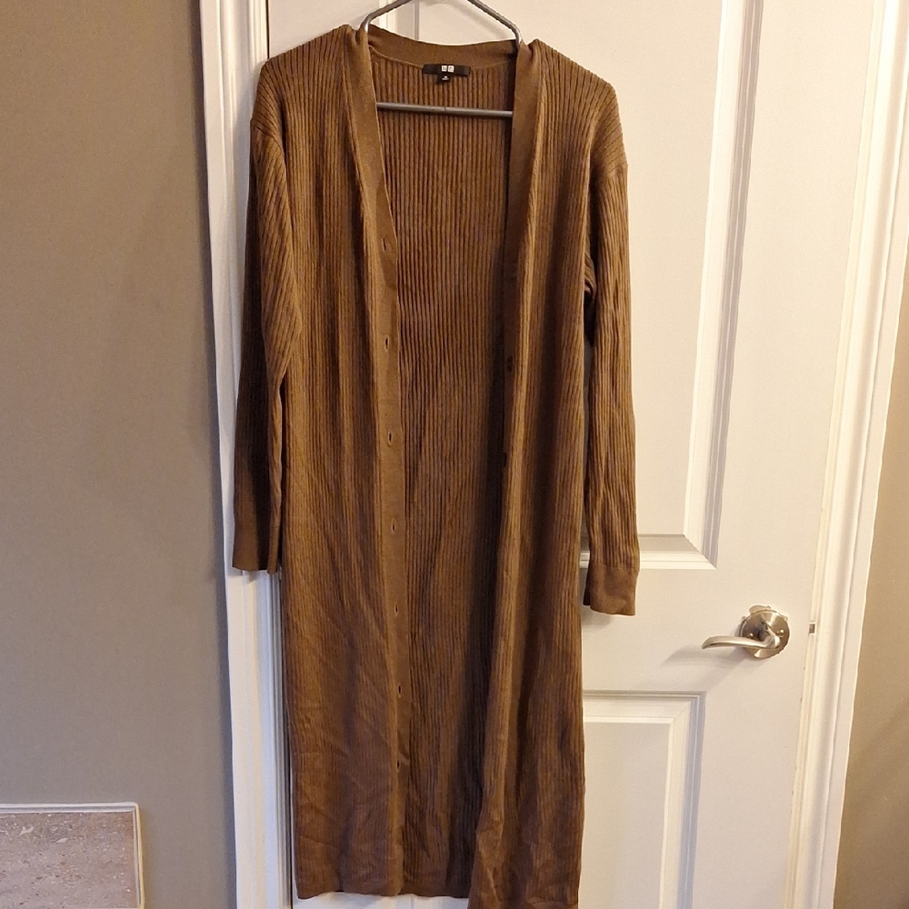 Uniqlo Camel Ribbed Knitwear Loose Fit